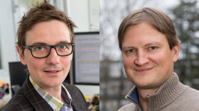 Stéphane Bordas (à gauche) et Alexandre Tkatchenko sont chercheurs de la Faculté des Sciences, de la Technologie et de la Communication (FSTC) de l’Université du Luxembourg.