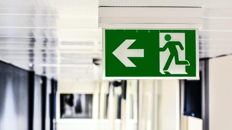 Exit sign