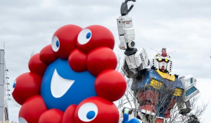 "Myaku-Myaku", la mascotte de l'Exposition universelle 2025 ouverte le 12 avril 2025 à Osaka (Japon)