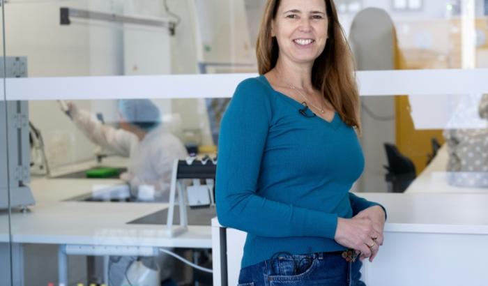 Corinna Wallinger, cofondatrice du laboratoire Sinsoma, le 19 mars 2025 à Voels, en Autriche
