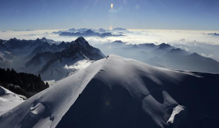Der Mont Blanc in den französischen Alpen ist binnen zwei Jahren um mehr als zwei Meter geschrumpft.