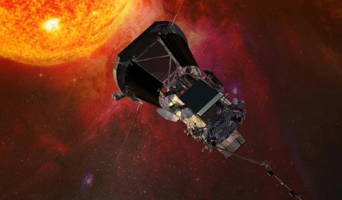 Illustration obtenue le 6 juillet 2018 auprès de la NASA montrant une conception artistique de la sonde solaire Parker