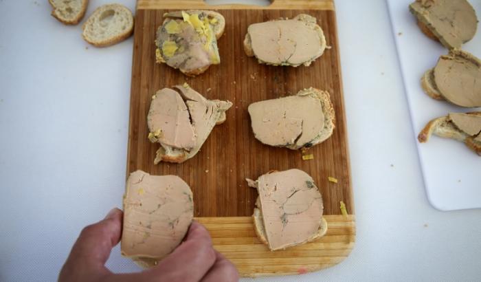 Des tranches de foie gras à Labarthète, dans le Gers, le 2 septembre 2023