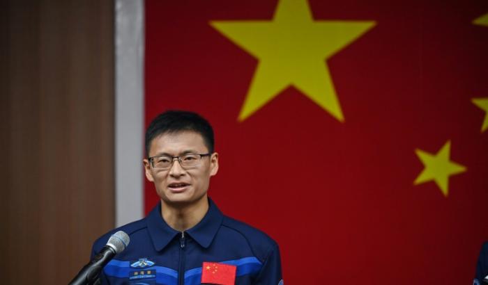 Gui Haichao lors d'une conférence de presse au centre de lancement de satellites de Jiuquan dans le nord-ouest de la Chine, le 29 mai 2023.