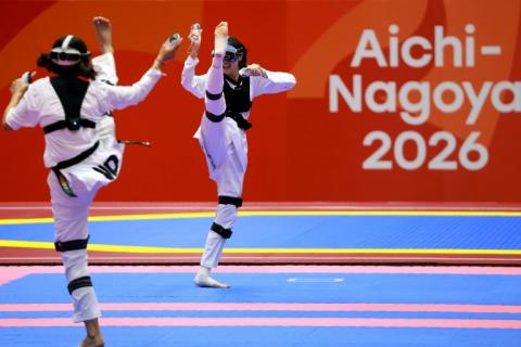 Le taekwondo virtuel a fait son entrée aux Jeux asiatiques, le 2 octobre 2026 à Nagoya (Jpaon)