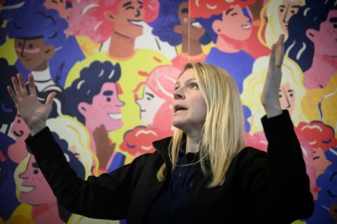 Laura André-Boyet, première instructrice française d'astronautes pour l'Agence spatiale européenne, pose le 10 mars 2026 à Toulouse