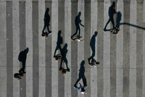 L'ensemble des humains, rien qu'en marchant, se déplace beaucoup plus chaque jour que tous les animaux sauvages terrestres, selon une étude