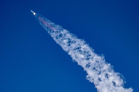 La mégafusée Starship de SpaceX décolle depuis Starbase, au Texas, le 27 mai 2025