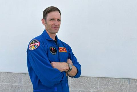 L'astronaute canadien Joshua Kutryk au Centre spatial Kennedy à Cap Canaveral, le 30 mars 2026 en Floride