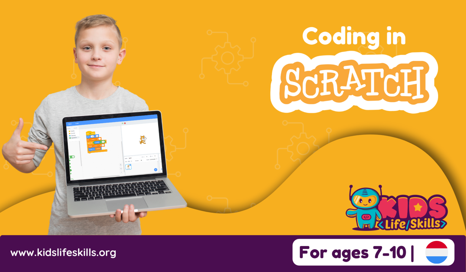Workshop Coding in Scratch for kids ages 7-10 in Luxembourgish