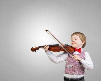 Kind mit Geige