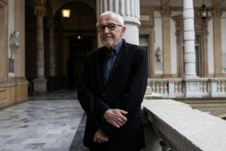 Le prix Nobel de physique Francis Halzen à l'université de Turin le 7 octobre 2026
