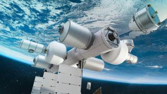 Le projet de station commerciale de Blue Origin, baptisée Orbital Reef, et qui doit être opérationnelle durant la deuxième moitié de la décennie