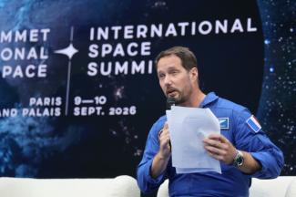 L'astronaute français Thomas Pesquet au Grand Palais à Paris le 9 septembre 2026