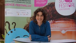 Sandrine Amann vom Nationalmuseum für Naturgeschichte gehört zu den Organisatoren des Science Festivals.