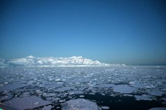 Fonte des glaciers de Chiriguano Bay, dans l'Antarctique en novembre 2019