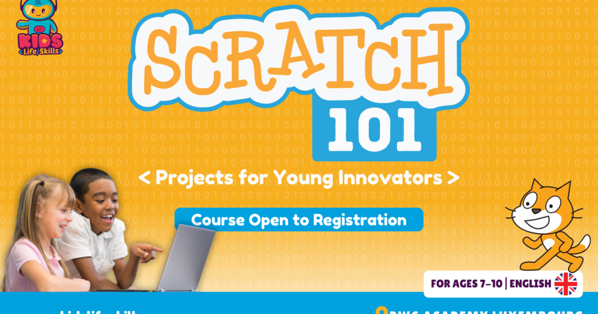 Scratch 101| Course for Ages 7-10 in English